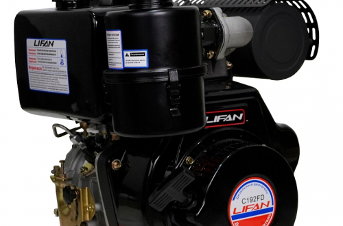 Двигатель Lifan Diesel 192FD, вал ?25мм, катушка 6 Ампер