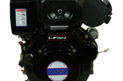Двигатель Lifan Diesel 192FD, шлицевой вал ?25мм, катушка 6 Ампер