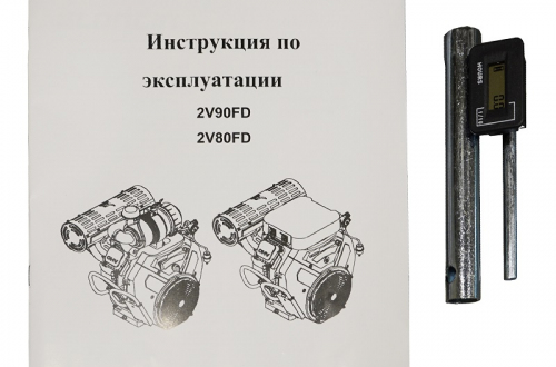Двигатель Loncin LC2V80FD (H type) V-образн,764 см3, D25 мм, 20А руч. и эл.запуск (без глушителя)