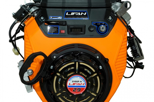 Двигатель Lifan LF2V80F-A (4500), вал ?25мм, катушка 20 Ампер датчик давл./м, м/радиатор, счетчик моточасов