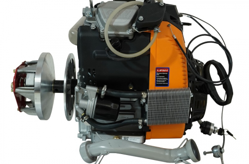 Двигатель Lifan LF2V80F-A (4500), 29 л.с. D25 20А (вариатор+провода+выхлопн система) на Буран