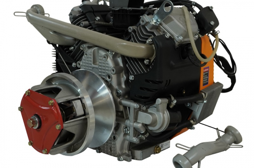 Двигатель Lifan LF2V80F-A (4500), 29 л.с. D25 20А (вариатор+провода+выхлопн система) на Буран