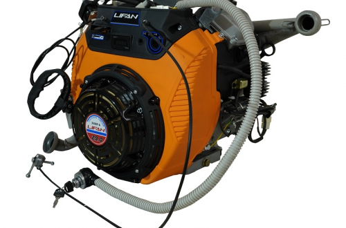 Двигатель Lifan LF2V80F-A (4500), 29 л.с. D25 20А (вариатор+провода+выхлопн система) на Буран