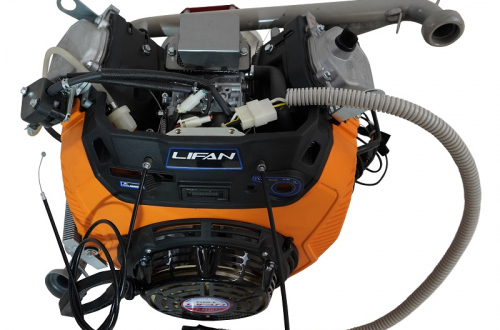 Двигатель Lifan LF2V80F-A (4500), 29 л.с. D25 20А (вариатор+провода+выхлопн система) на Буран